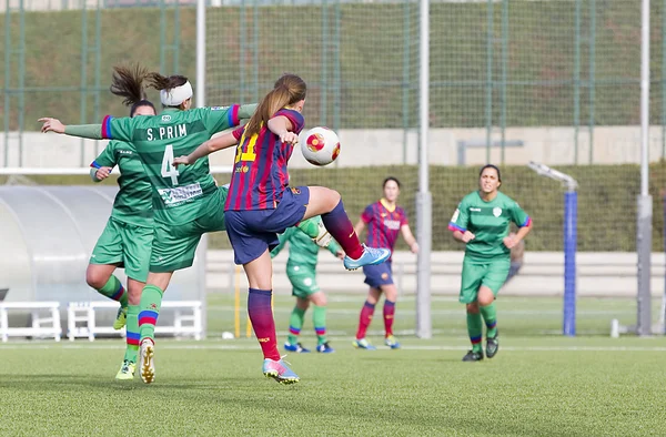 Kadınlar futbol maç fc barcelona vs levante — Stok fotoğraf