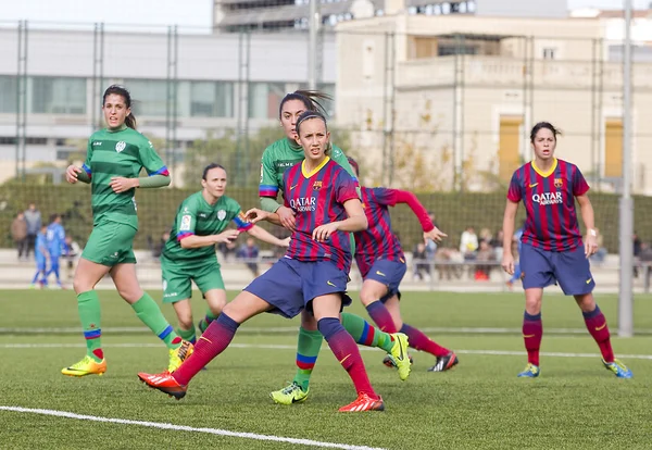 Piłka nożna kobiet mecz fc barcelona vs levante — Zdjęcie stockowe