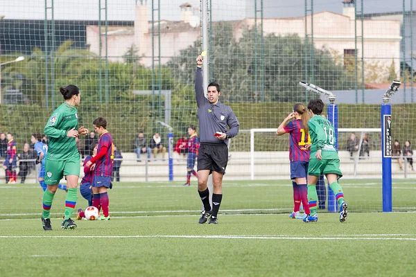 女性のサッカーの試合 fc バルセロナ対レバンテ — ストック写真