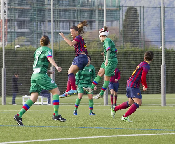 Jogo de futebol feminino FC Barcelona vs Levante — Fotografia de Stock