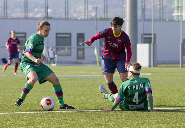 Women soccer match FC Barcelona vs Levante — Stock Photo, Image