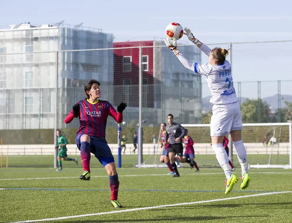 Kadınlar futbol maç fc barcelona vs levante — Stok fotoğraf