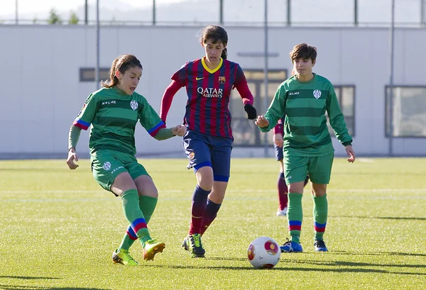 女性のサッカーの試合 fc バルセロナ対レバンテ — ストック写真