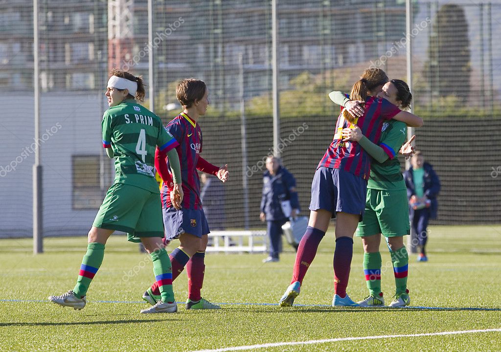 女性のサッカーの試合 Fc バルセロナ対レバンテ ストックエディトリアル用写真 C Natursports 女性のサッカーの試合 Fc バルセロナ対レバンテ ストックエディトリアル用写真 C Natursports