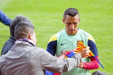 Alexis, fc barcelona antrenman