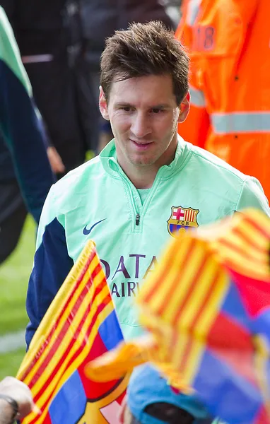 Messi na fc barcelona s procvičováním — Stock fotografie