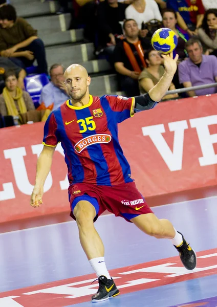 Handball player Konstantin Igropulo — Stock Photo, Image