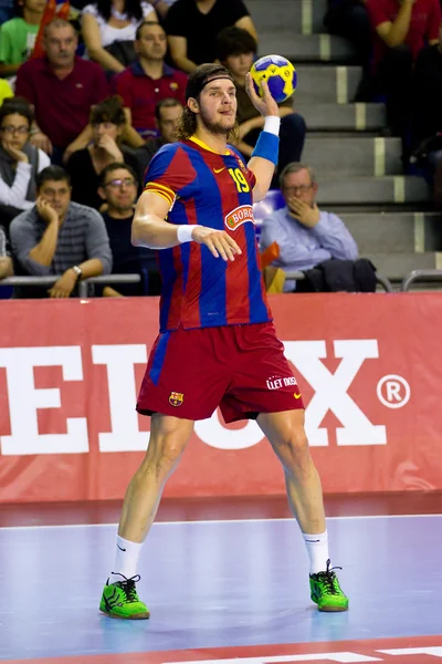 Handball player Laszlo Nagy — Stock Photo, Image