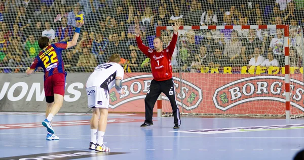 Handbal overeenkomen met fc barcelona vs kiel — Stockfoto