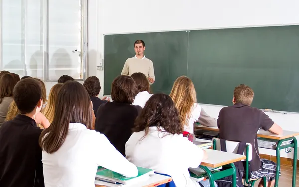 Lehrer und Schüler — Stockfoto