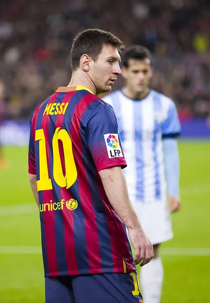 Lionel messi i fc barcelona — Stockfoto