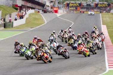 Moto Grand Prix race clipart