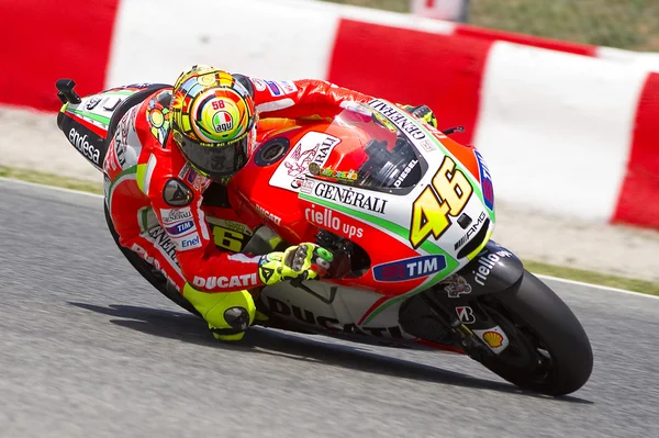 Valentino Rossi racing — Stock Photo, Image
