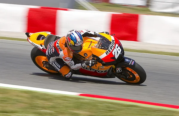 Dani Pedrosa racing — Stock Photo, Image