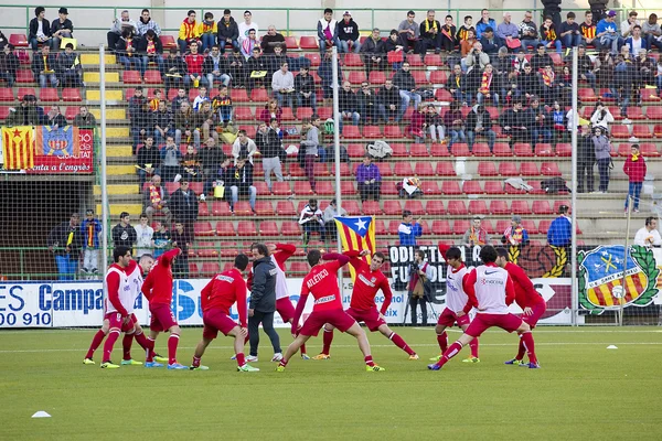 Fotbal zahřát — Stock fotografie