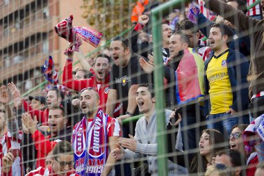 Atletico de madrid taraftarları