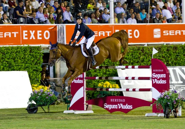 Horse jumping — Stock Photo, Image