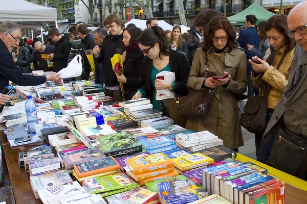 Sant Jordi day in Catalonia — Stock Photo, Image