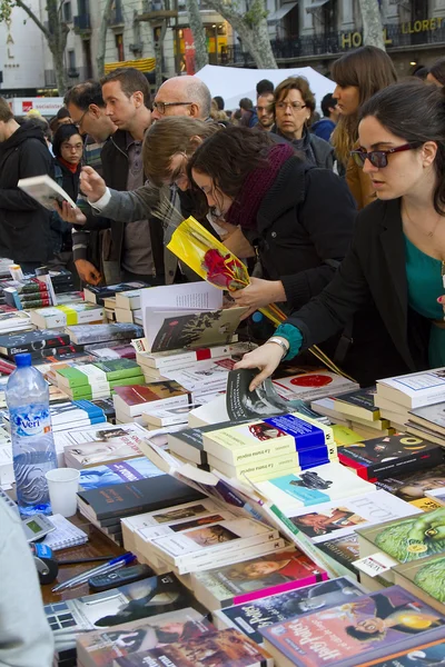 Sant Jordi day in Catalonia — Stock Photo, Image