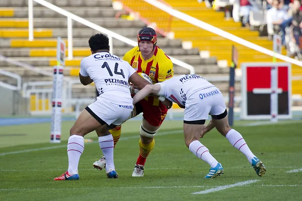 Jogo de rugby USAP vs Toulon — Fotografia de Stock