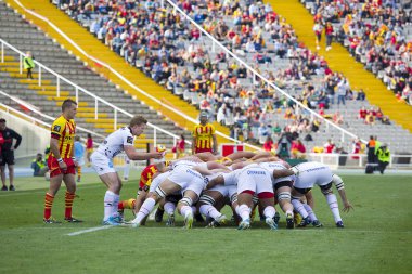 Rugby scrum eylem