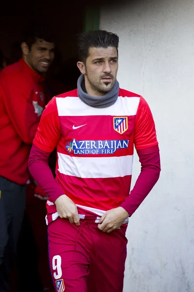 David Villa de Atlético — Fotografia de Stock