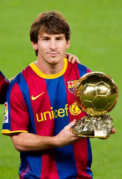 Messi avec Golden Ball — Photo