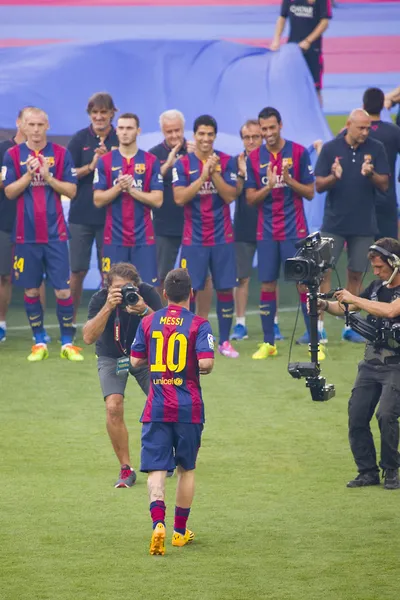 Presentación de Leo Messi — Foto de Stock