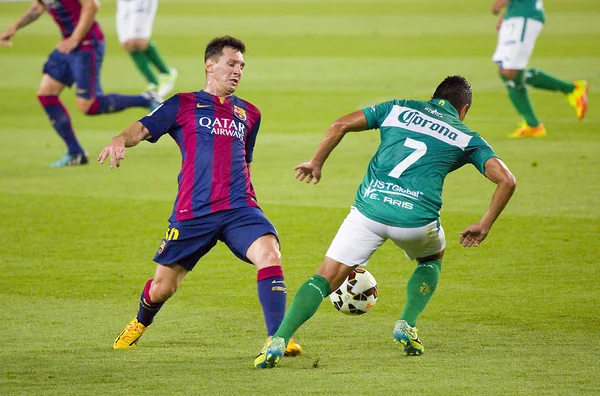 Leo Messi en acción — Foto de Stock