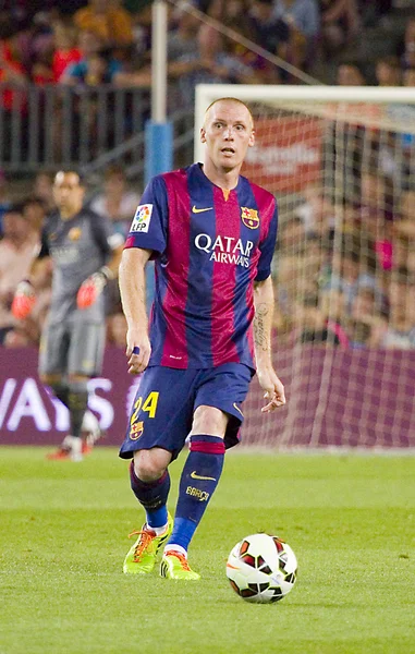 Jeremy mathieu z fc barcelona — Zdjęcie stockowe