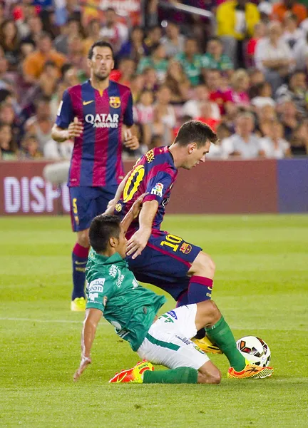 Leo Messi goteando — Foto de Stock