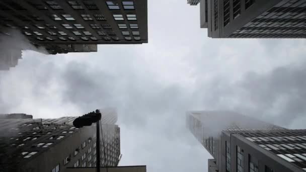 New york şehir sokak duman — Stok video
