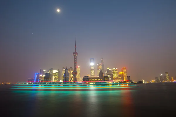 Shanghai am Huangpu-Fluss Stockbild