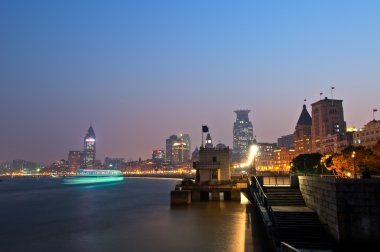 Geceleri shanghai bund
