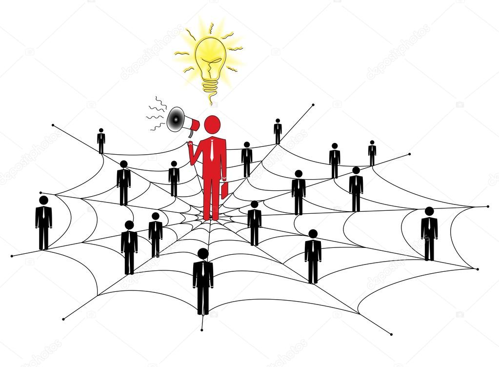 Network marketing — Stock Vector © MindMap 25947609