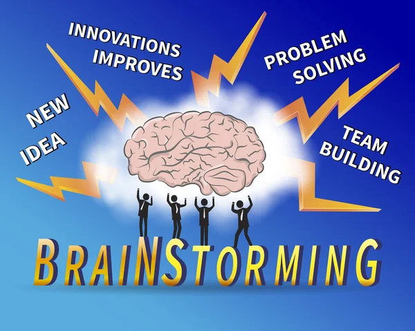 Мозковий штурм — стоковий вектор