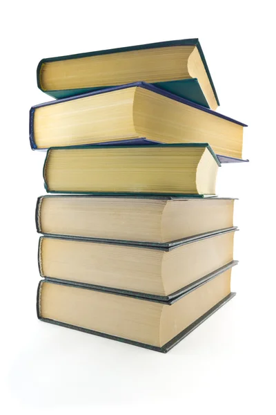 A stack of books on a white background — Stock Photo, Image