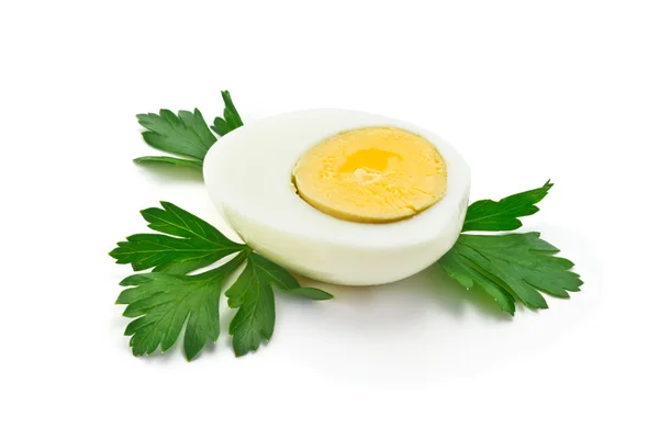 Half boiled egg — Stock Photo, Image