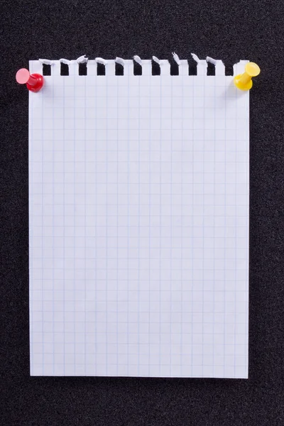 Een vel papier van een notebook — Stockfoto