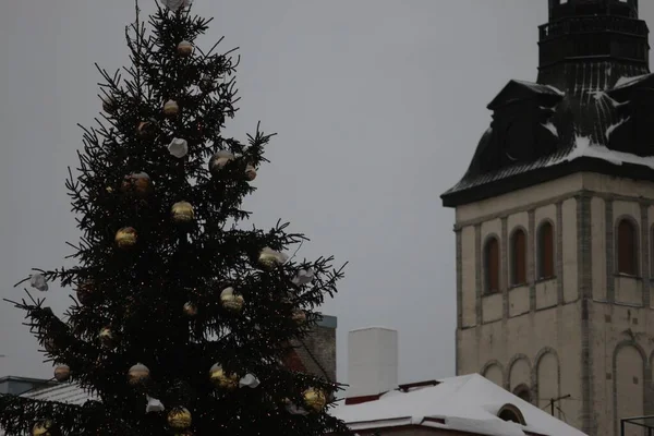 Tallin Estonia Navidad Año Nuevo 2022 —  Fotos de Stock