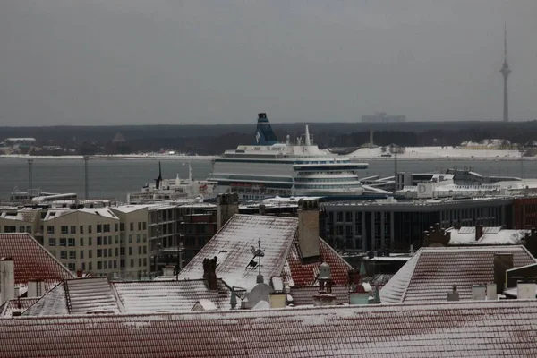 Tallinn Estonia Christmas New Year 2022 — Stockfoto