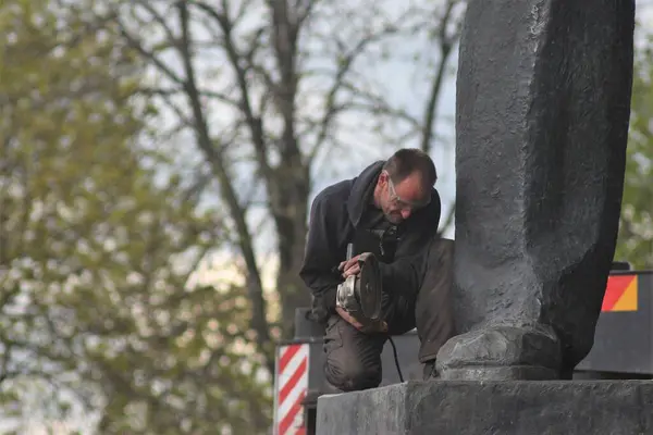 Kyiv Razes Soviet Monument Ukraine Russia Friendship — Foto de Stock