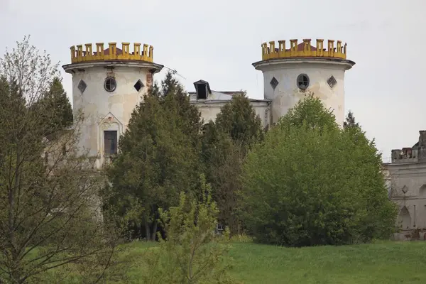 Vyshenki köyündeki Kont Rumyantsev-Zadunaisky 'nin malikanesi. Chernihiv bölgesi, Ukrayna