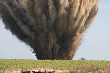 Russian Aerial Bombs And Unexploded Ordnance Disposal Near Chernihiv, Ukraine