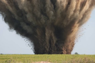 Russian Aerial Bombs And Unexploded Ordnance Disposal Near Chernihiv, Ukraine