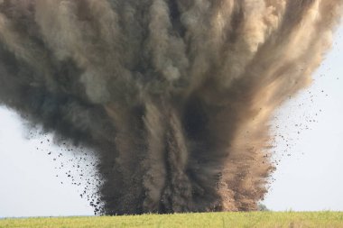 Russian Aerial Bombs And Unexploded Ordnance Disposal Near Chernihiv, Ukraine