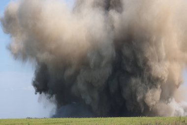 Russian Aerial Bombs And Unexploded Ordnance Disposal Near Chernihiv, Ukraine