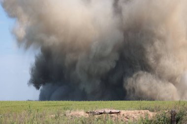 Russian Aerial Bombs And Unexploded Ordnance Disposal Near Chernihiv, Ukraine