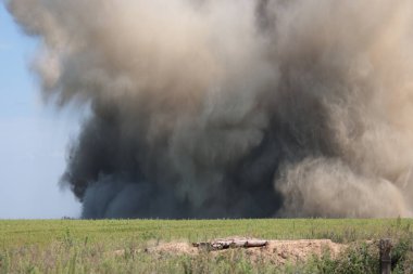 Russian Aerial Bombs And Unexploded Ordnance Disposal Near Chernihiv, Ukraine