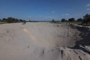 Russian Aerial Bombs And Unexploded Ordnance Disposal Near Chernihiv, Ukraine